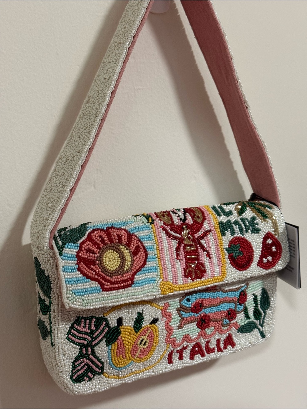 Italy Beaded Shoulder Bag - Picture 4 of 4